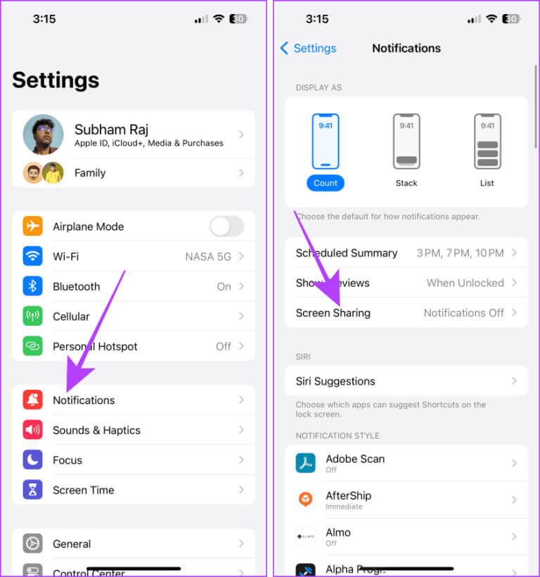 Notifications-Settings-iPhone-2-768x820-1 طريقتان لعكس شاشة iPhone على Mac