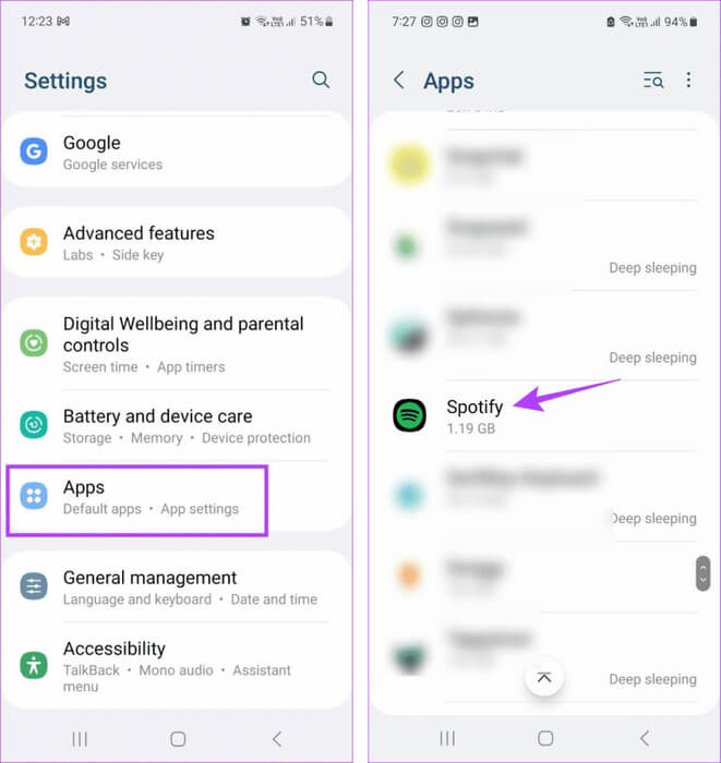 Open-App-Settings-1-768x813-1 10 إصلاحات لعدم عمل Spotify Premium دون الاتصال بالإنترنت على الهواتف الذكية