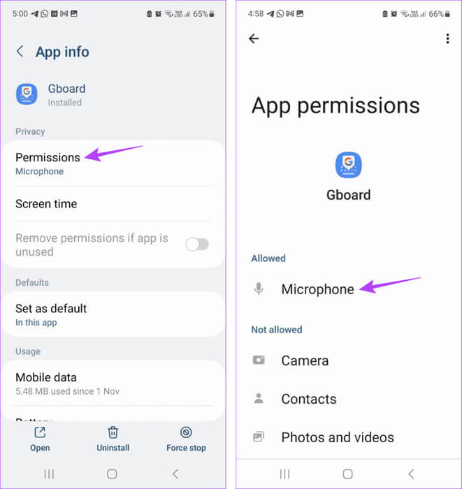 Open-Microphone-permission-768x813-1 8 إصلاحات لخطأ لا يوجد إذن لتمكين الكتابة الصوتية على Android