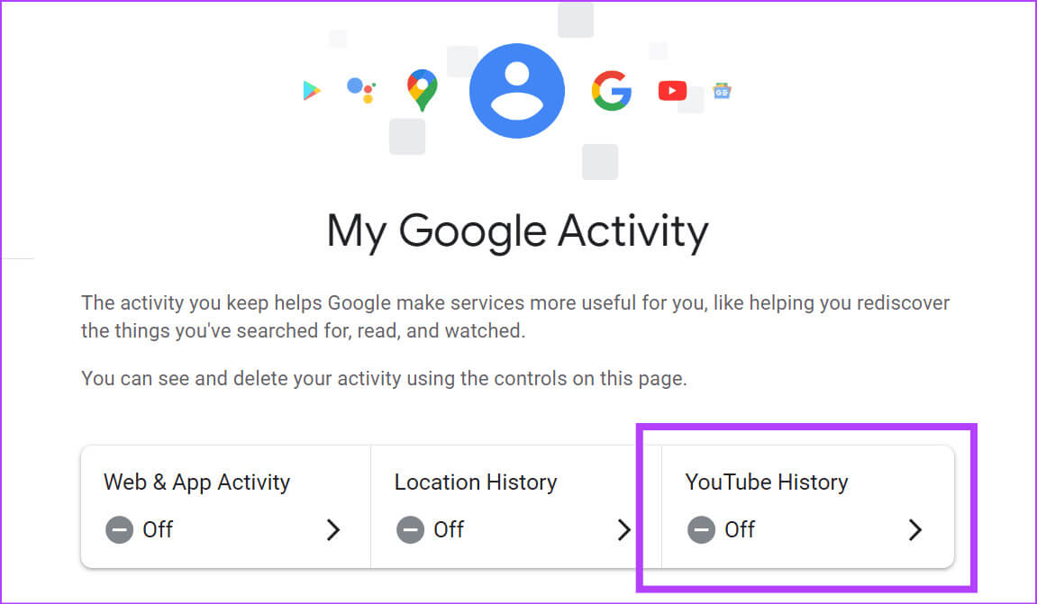Open-My-Activity-page لماذا تكون شاشة YouTube الرئيسية فارغة وكيفية إصلاحها