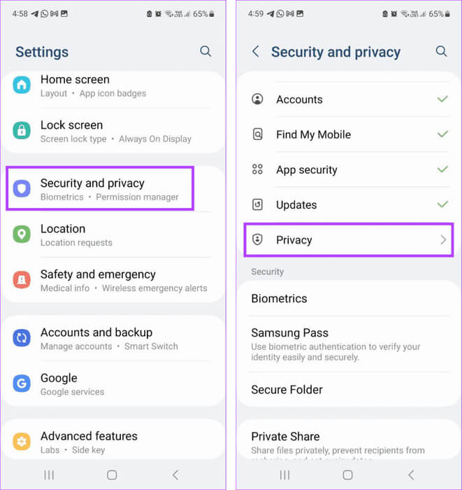Open-Privacy-settings-768x813-1 8 إصلاحات لخطأ لا يوجد إذن لتمكين الكتابة الصوتية على Android