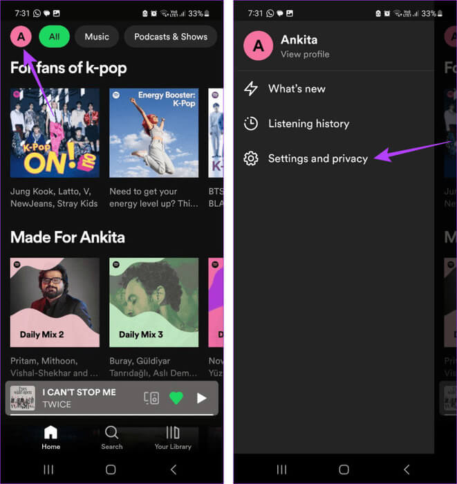 Open-Spotify-Settings-4-768x813-1 10 إصلاحات لعدم عمل Spotify Premium دون الاتصال بالإنترنت على الهواتف الذكية