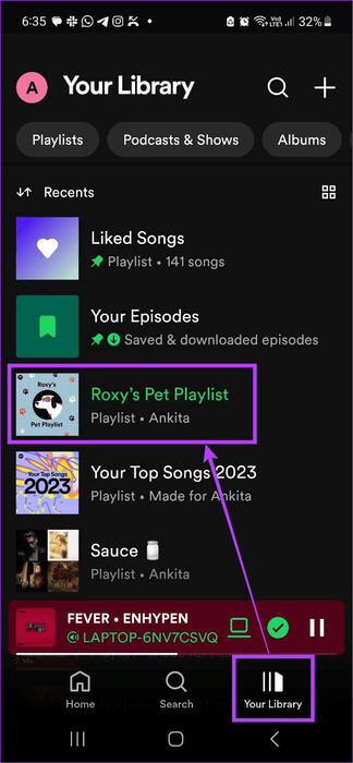 Open-Spotify-library كيفية إنشاء قائمة تشغيل للحيوانات الأليفة على Spotify