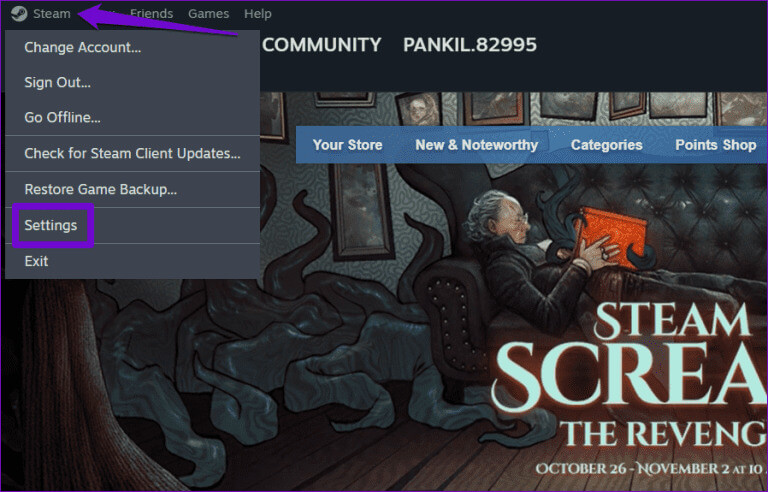 Open-Steam-Settings-on-Windows-768x492-1 أفضل 7 إصلاحات لعدم عمل Steam Overlay في Windows