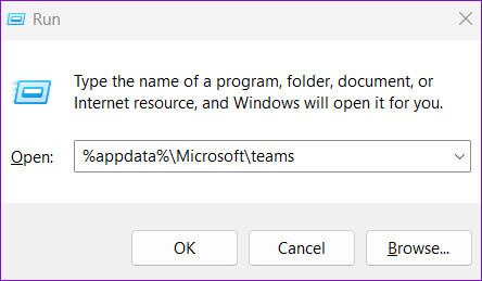 Open-Teams-Cache-Data أفضل 7 إصلاحات لعدم عمل التدقيق الإملائي في Microsoft Teams على Windows