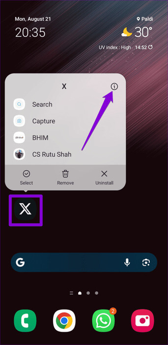 Open-Twitter-App-Info-500x1024-1 أفضل 9 إصلاحات لمشكلة Twitter عالق على شاشة التحميل