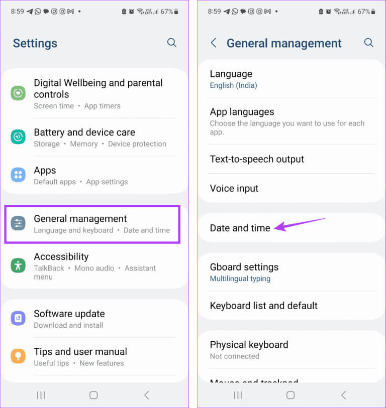 Open-date-and-time-settings-2-768x813-1 9 طرق لإصلاح خطأ "Google يستمر في التوقف" على Android