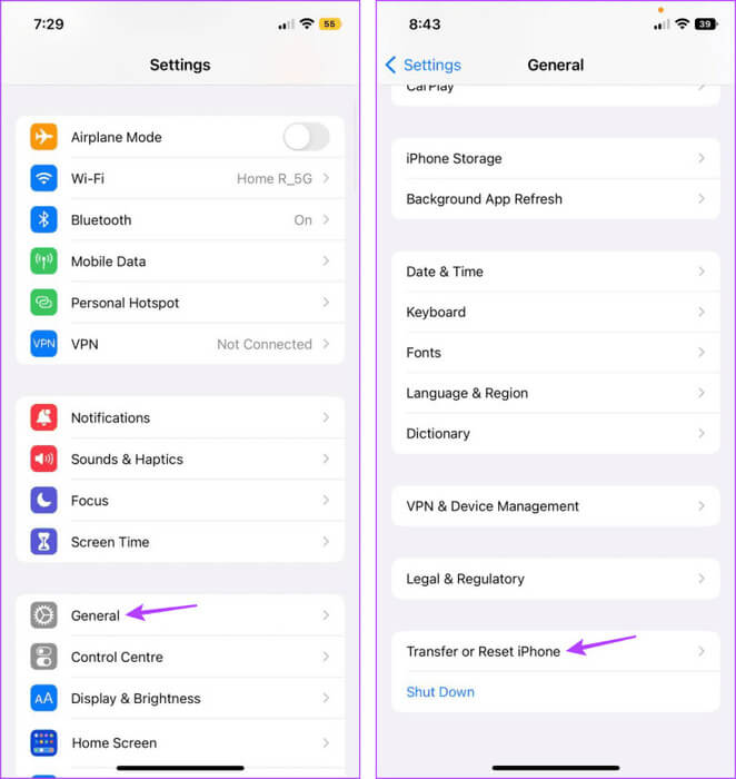 Open-iPhone-Reset-Settings-7-768x812-1 9 طرق لإصلاح اختفاء Memoji بعد تحديث iOS 17 على iPhone