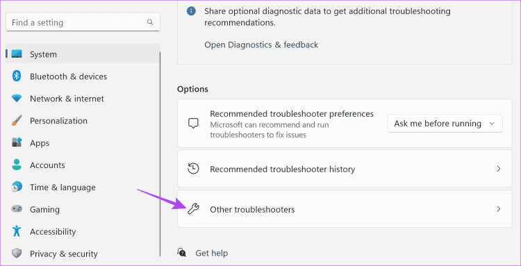 Open-other-troubleshooter-3-750x383-1 9 إصلاحات لخطأ "لا يمكن الاتصال بهذه الشبكة" على Windows 11