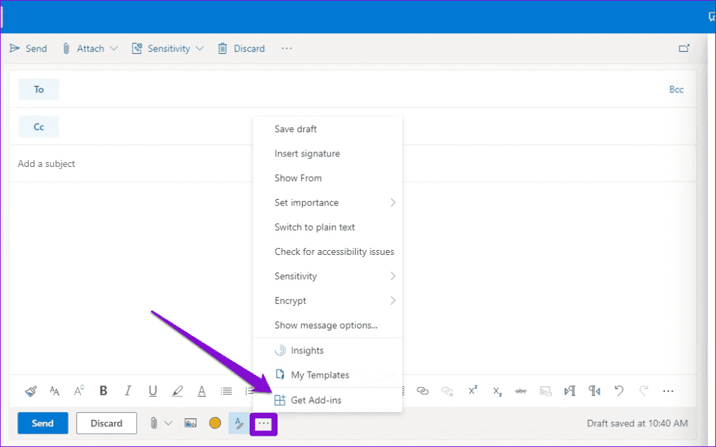 Outlook-Web-Add-Ins-1024x640-1 أهم 5 إصلاحات لفقدان قوالب البريد الإلكتروني في Microsoft Outlook