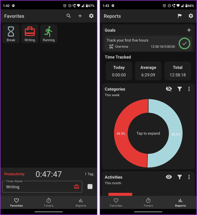 Pivot-Time-Tracking-App أفضل 6 تطبيقات لتتبع الوقت لأجهزة iPhone وAndroid