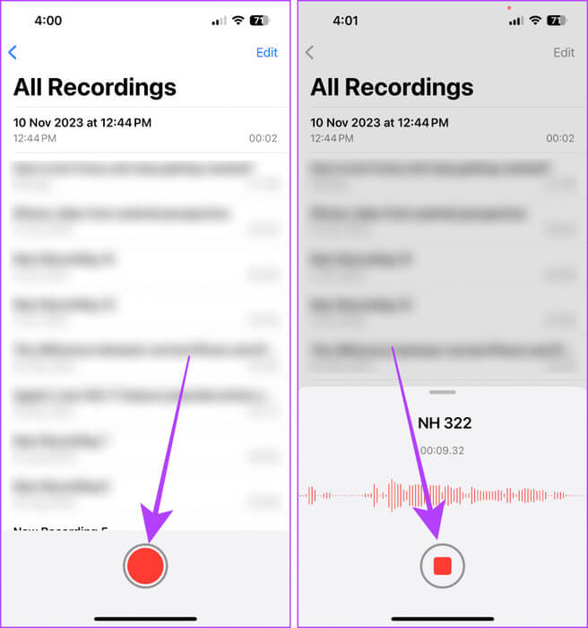Record-a-Voice-Memo 5 طرق لنسخ المذكرات الصوتية على iPhone