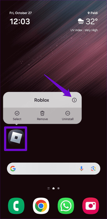 Roblox-App-Info-on-Android-500x1024-1 أفضل 8 إصلاحات لعدم إمكانية الانضمام إلى ألعاب Roblox