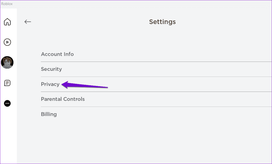 Roblox-Privacy-Settings أفضل 7 إصلاحات لعدم عمل دردشة Roblox على Windows