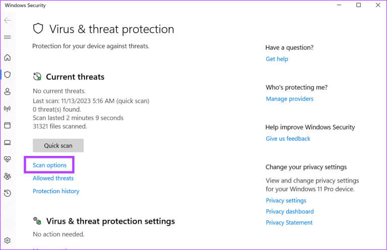 Run-a-Full-Malware-Scan-768x497-1 أفضل 8 إصلاحات لمشكلة "NSIS "Error Launching Installer في Windows 10 و11