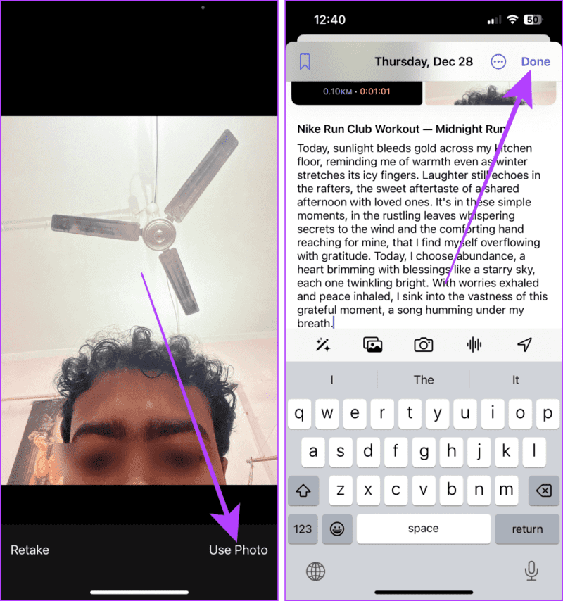 Save-The-Journal-Entry-on-iPhone-1 كيفية استخدام تطبيق Journal على هاتفك iPhone