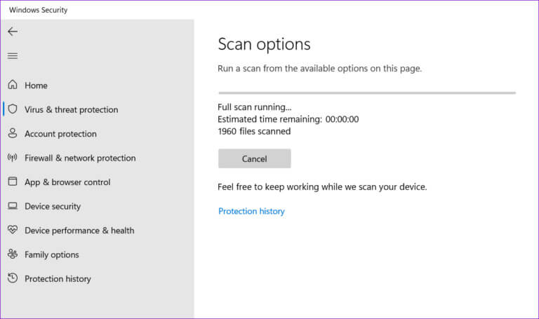 Scan-for-Malware-2-768x455-1 أفضل 5 إصلاحات لمشكلة استمرار محرك الأقراص في الامتلاء على Windows