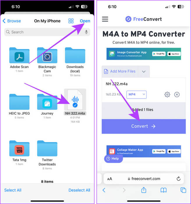 Select-Audio-File-to-Upload 5 طرق لنسخ المذكرات الصوتية على iPhone