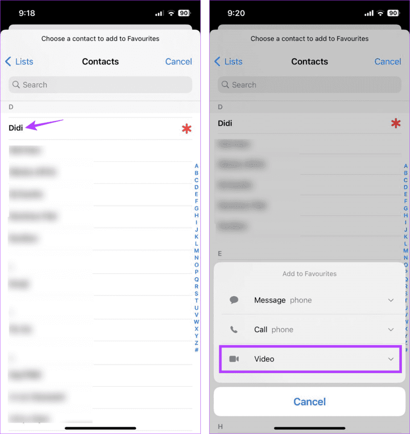 كيفية إضافة أو إزالة جهات الاتصال من المفضلة على iPhone - %categories