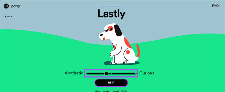 Select-animal-personality-750x307-1 كيفية إنشاء قائمة تشغيل للحيوانات الأليفة على Spotify