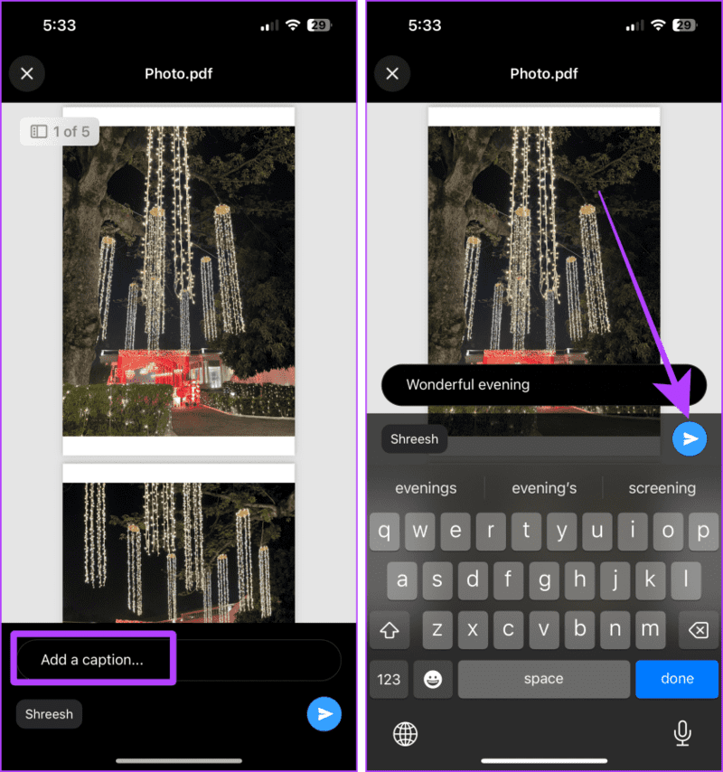 Send-PDF-Photos-in-WhatsApp 4 طرق لإرسال الصور كمستندات على WhatsApp باستخدام iPhone
