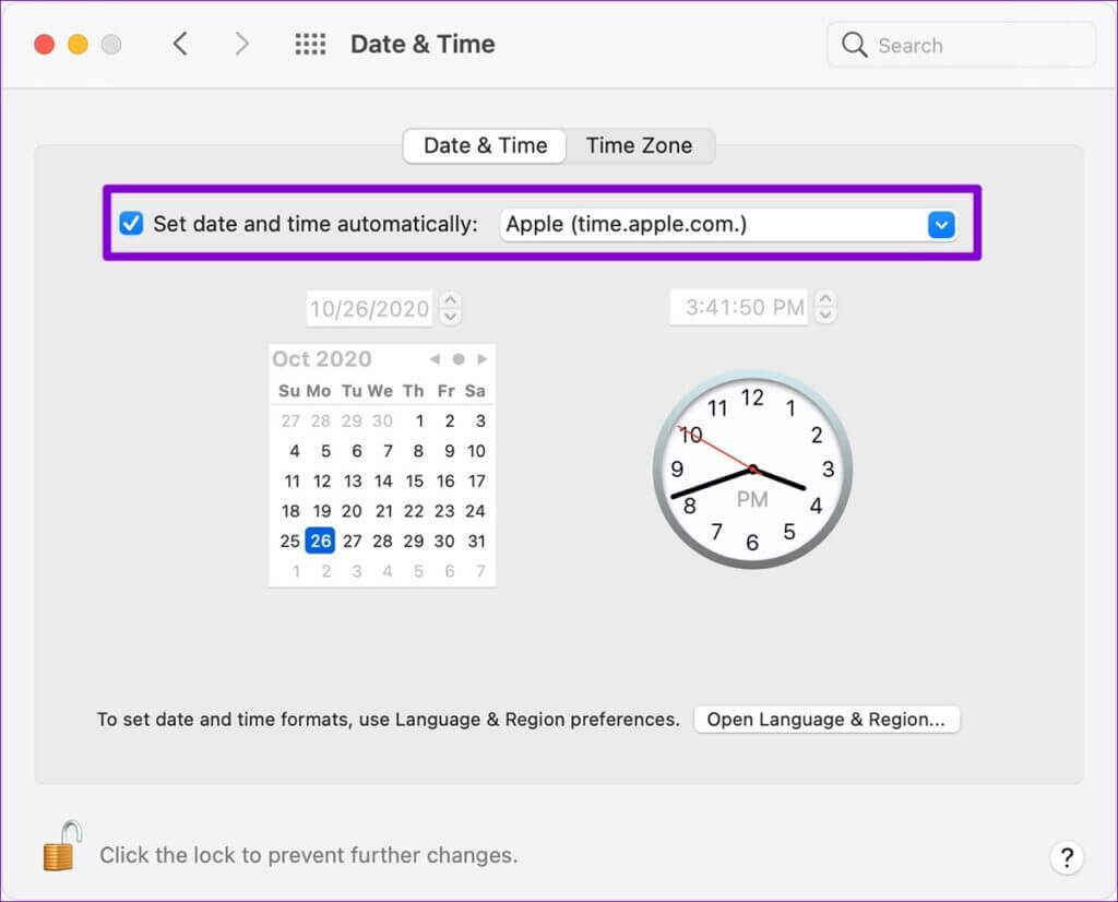 Set-Date-and-Time-Automatically-on-Mac-1024x826-1 أفضل 8 إصلاحات لعدم إمكانية الانضمام إلى ألعاب Roblox