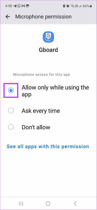 Set-microphone-permission 8 إصلاحات لخطأ لا يوجد إذن لتمكين الكتابة الصوتية على Android