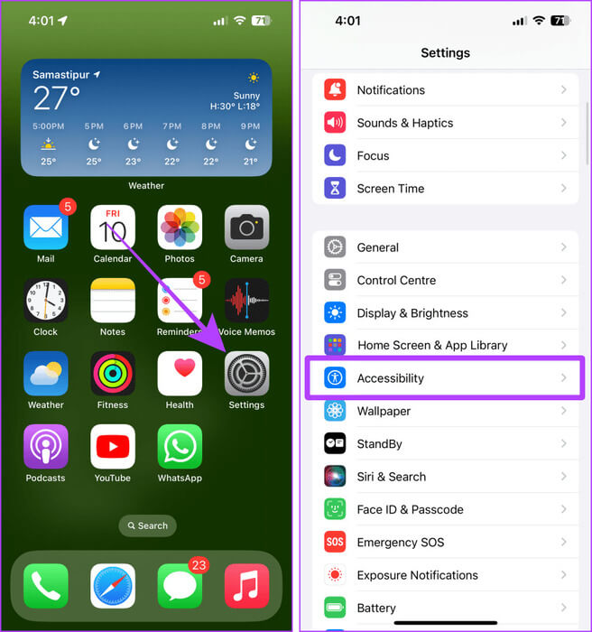 Settings-App-on-iPhone-1 5 طرق لنسخ المذكرات الصوتية على iPhone