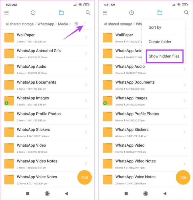 Show-hidden-folders-768x793-1-e1705701106669 هل يمكنك رؤية حالة WhatsApp دون أن يعرف أحد