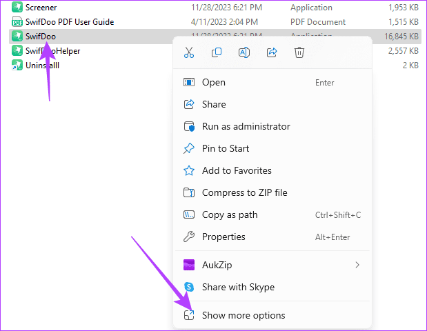 Show-more-options أفضل 7 إصلاحات لعدم عمل اختصارات سطح المكتب على Windows 11
