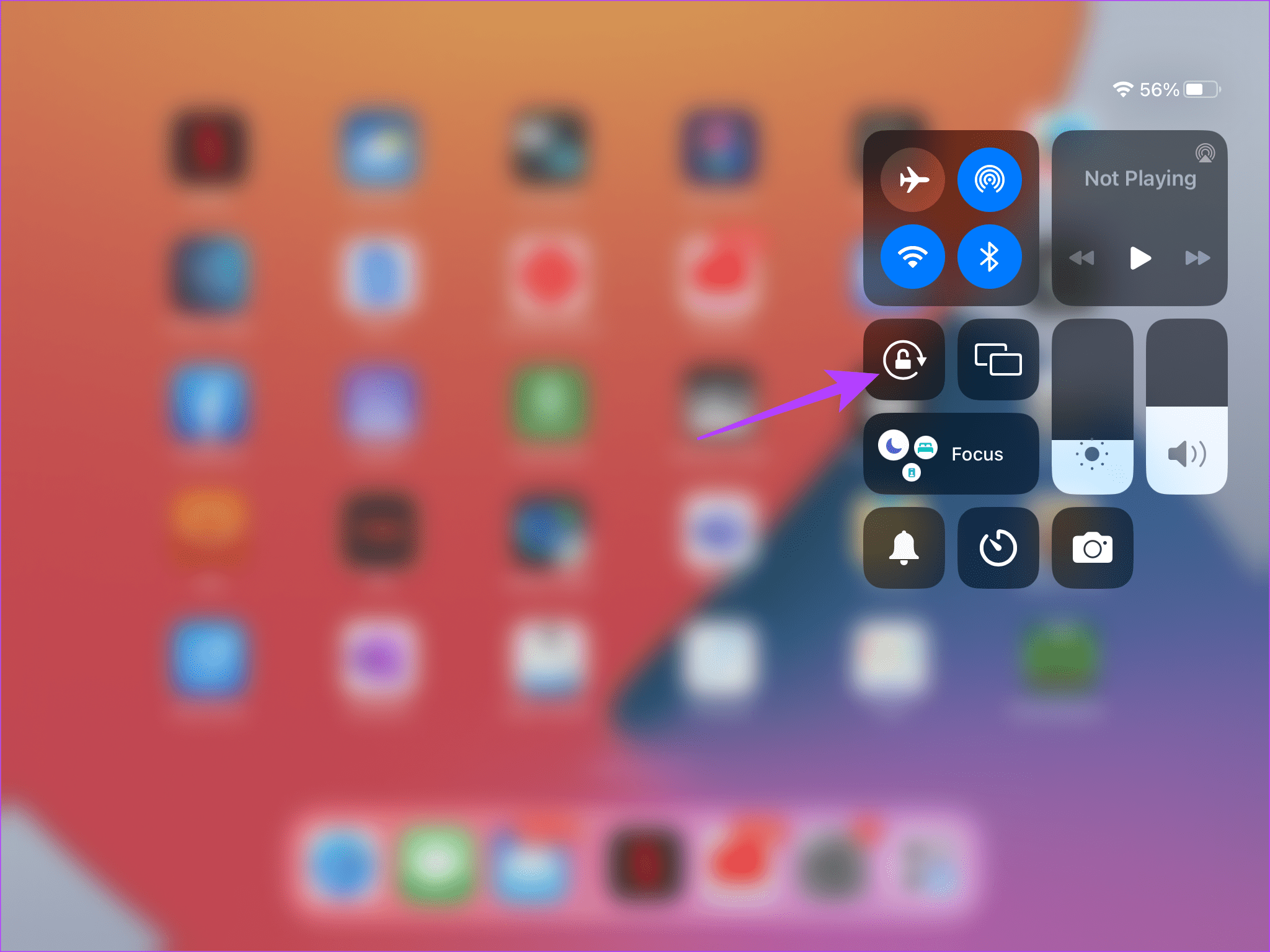 Switch-Off-Auto-Rotate 8 طرق لإصلاح عدم دوران شاشة iPad