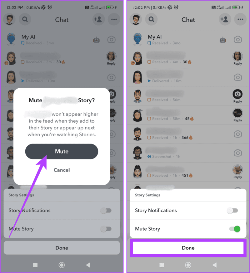 Tap-Mute-when-the-pop-up-appears-and-press-Done-1405x1536-1 كيفية كتم صوت شخص ما على Snapchat