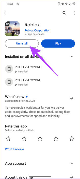 Tap-Uninstall-2-692x1536-1 14 أفضل الطرق لإصلاح رمز الخطأ Roblox 268