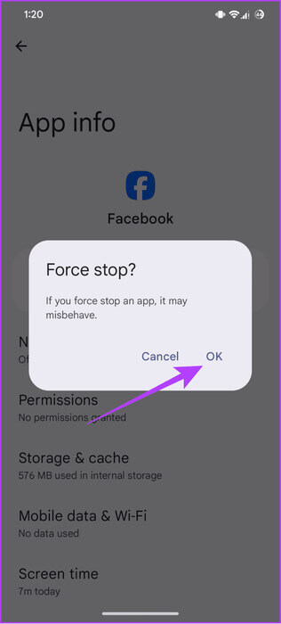 Tap-ok-to-confirm-1-694x1536-1 7 طرق لإصلاح عدم عمل ذكريات Facebook