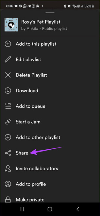 Tap-on-Share كيفية إنشاء قائمة تشغيل للحيوانات الأليفة على Spotify