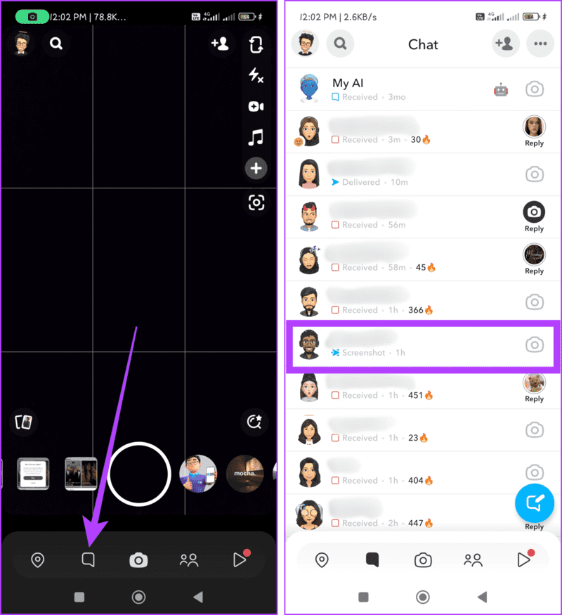 Tap-the-chat-icon-in-the-bottom-bar-and-long-press-the-chat-of-the-person-whose-story-you-want-to-mute-1405x1536-1 كيفية كتم صوت شخص ما على Snapchat