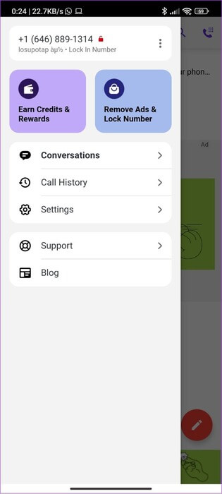 TextMe-menu-692x1536-1 كيفية إرسال رسالة نصية مجهولة المصدر: أفضل التطبيقات والمزيد