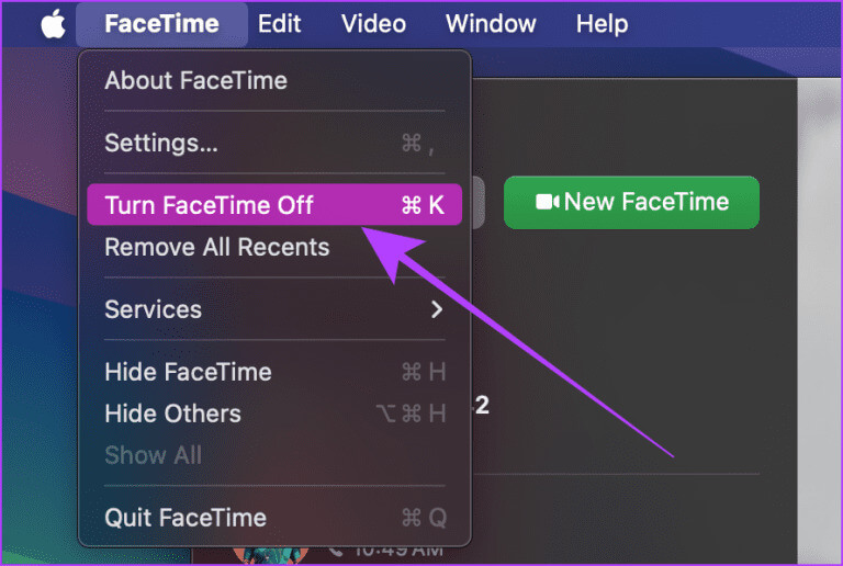 Turn-FaceTime-off-on-your-Mac-768x516-1 أفضل 5 طرق لإيقاف تشغيل Ringer (المكالمات الهاتفية) على Mac