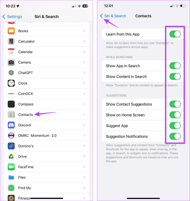 Turn-off-contact-search هل يمكنك إخفاء جهات الاتصال على جهازك iPhone : إليك 7 طرق رائعة