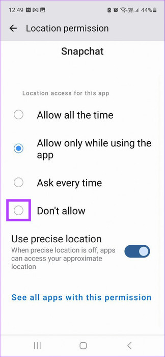 Turn-off-location-access ما هو وضع Snapchat Ghost ولماذا يجب عليك استخدامه
