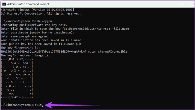 Type-exit-and-press-Enter-683x385-1 كيفية إنشاء مفاتيح SSH على Windows