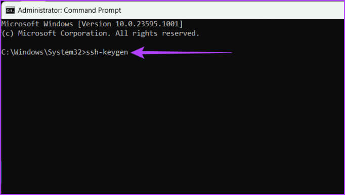 Type-the-following-command-and-hit-Enter-682x385-1 كيفية إنشاء مفاتيح SSH على Windows
