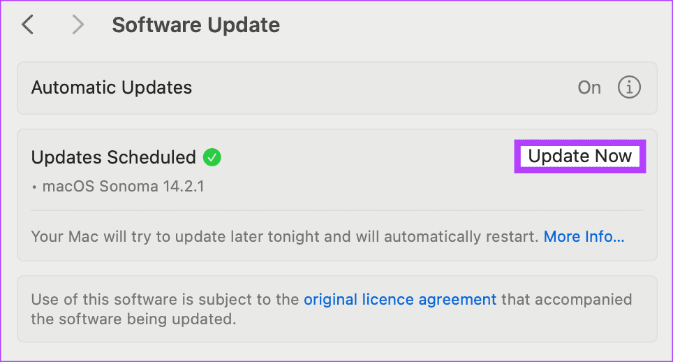 Update-software-Mac 9 طرق لإصلاح عدم تحميل بعض مواقع الويب على Mac