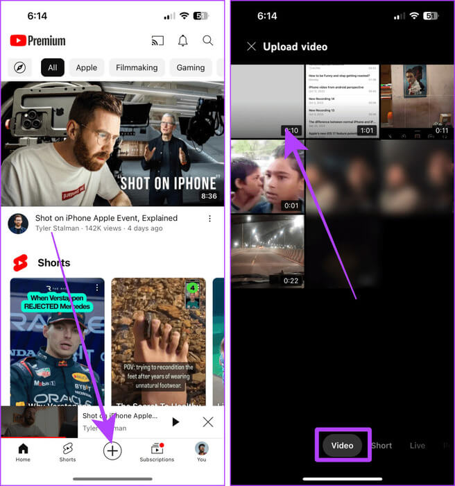 Upload-Video-to-YouTube 5 طرق لنسخ المذكرات الصوتية على iPhone