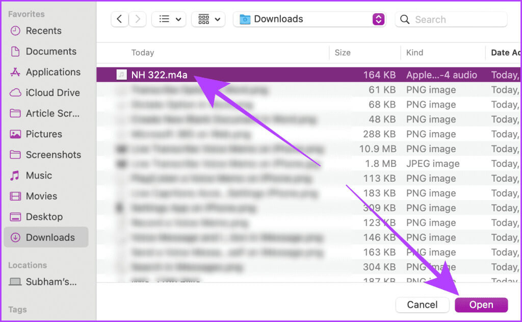 Upload-Voice-Memo-to-Microsoft-Word-1024x631-1 5 طرق لنسخ المذكرات الصوتية على iPhone