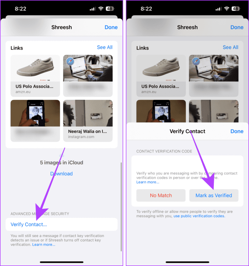 Verify-Contacts-from-iMessage ما هي ميزة التحقق من مفتاح الاتصال في iMessage وكيفية استخدامه