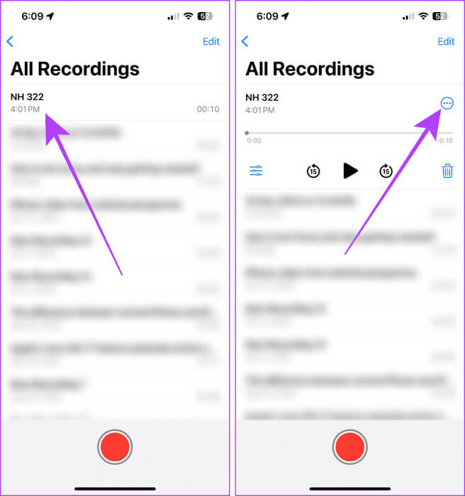 Voice-Memo-App-on-iPhone 5 طرق لنسخ المذكرات الصوتية على iPhone