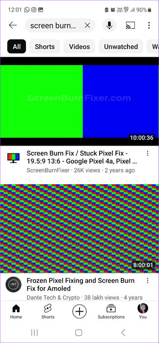 Watch-burn-in-fixer-video هل يمكنك إصلاح احتراق الشاشة على iPhone و Android
