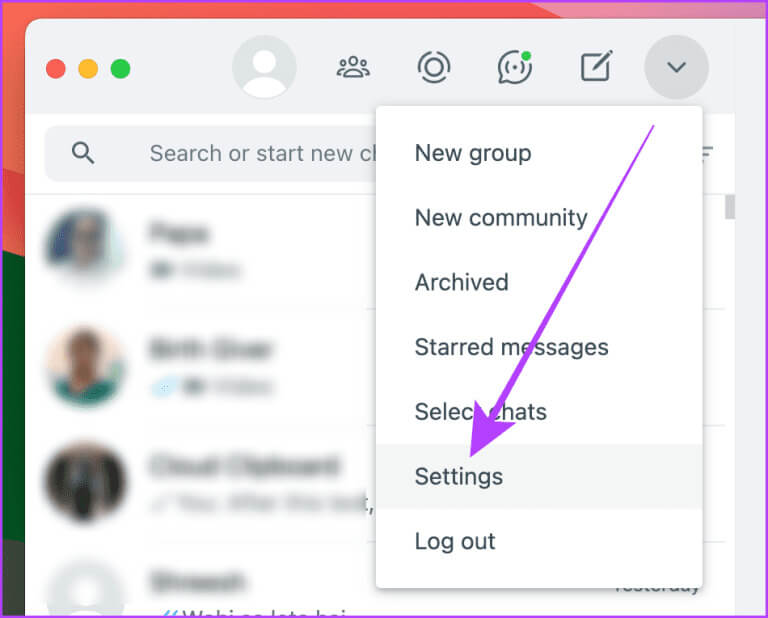 WhatsApp-Drop-down-Menu-Mac-768x618-1 كيفية إيقاف التنزيل التلقائي في WhatsApp على الهاتف المحمول والكمبيوتر