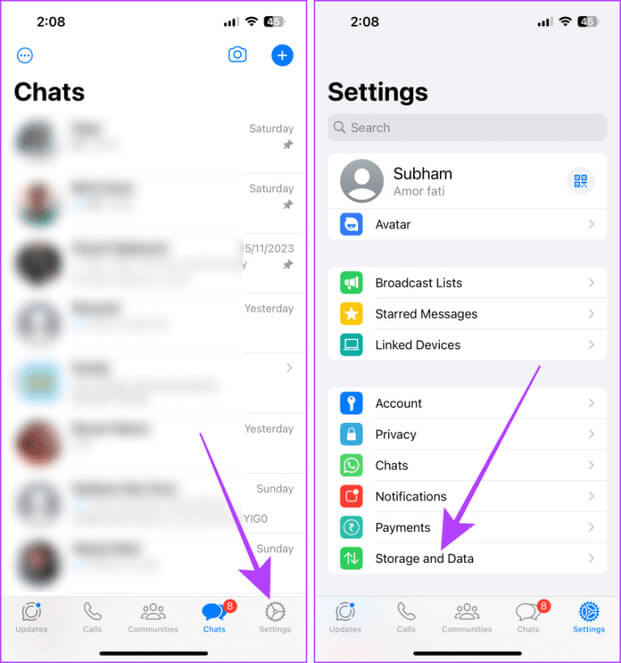 WhatsApp-on-iOS-768x820-1 كيفية إيقاف التنزيل التلقائي في WhatsApp على الهاتف المحمول والكمبيوتر